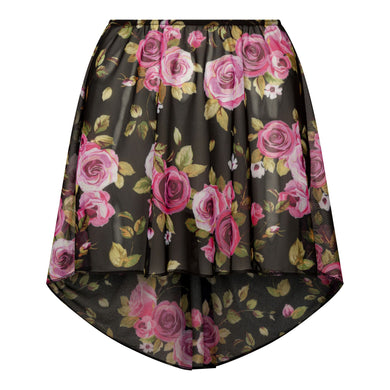 Rose Print Pull-on Skirt