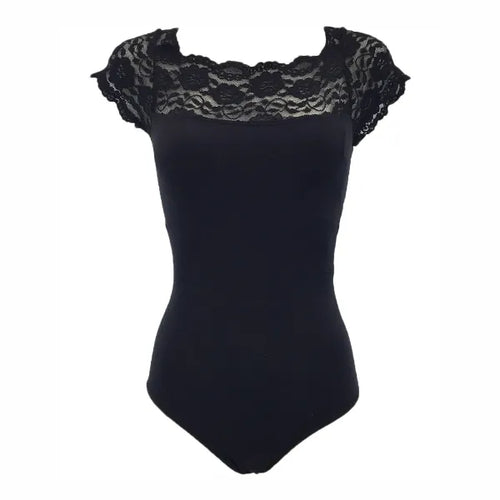 So Danca Lace Boat Neck Leotard